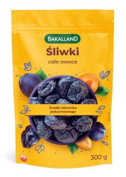 Bakalland Śliwki Suszone całe owoce 300g