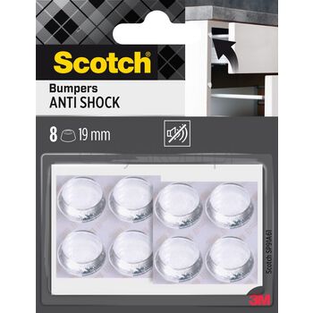 Scotch Odbojniki Wygłuszające, Przezroczyste, ?19Mm, 8 Szt./Opak.