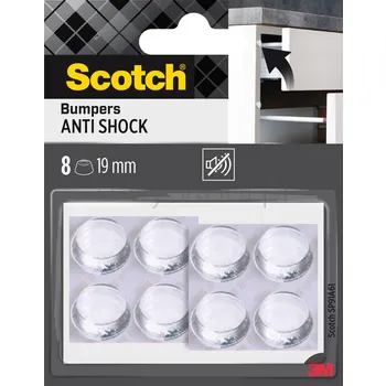 Scotch Odbojniki Wygłuszające, Przezroczyste, ?19Mm, 8 Szt./Opak.