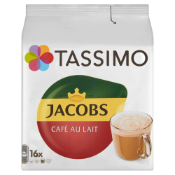 Jacobs Tassimo Café Au Lait Napój Z Kawą Rozpuszczalną I Mlekiem 16 Kapsułek 184 G