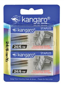 Kangaro Zszywki No. 24/6,2x1000 szt., blister