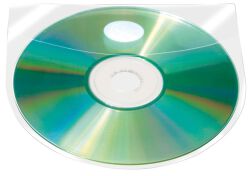 Q-Connect Kieszeń Samoprzylepna Na 2-4 Płyty Cd/Dvd, 127X127Mm, 10Szt.