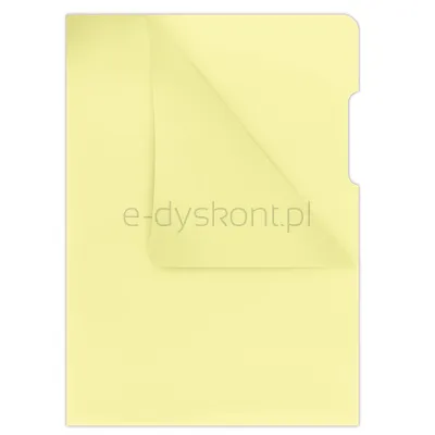 Donau Obwoluta Typu L, Pp, A4, Krystal, 180Mikr., Żółta 