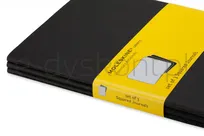 Zestaw 3 Zeszytów MOLESKINE Cahier Journals P (9x14cm) w kratkę, 64 strony, czarny - 4