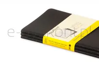 Zestaw 3 Zeszytów MOLESKINE Cahier Journals P (9x14cm) w kratkę, 64 strony, czarny - 9