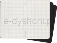 Zestaw 3 Zeszytów MOLESKINE Cahier Journals P (9x14cm) w kratkę, 64 strony, czarny - 12