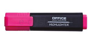 Office Products Zakreślacz fluorescencyjny, 1-5mm (linia), różowy