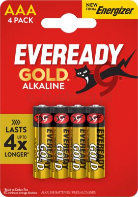 Eveready Gold from Energizer Bateria AAA, LR03, 1,5V, CP4 EU, 4 szt.