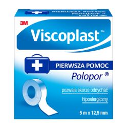 Viscoplast Przylepiec Polopor, 5Mx12,5Mm, Rolka, 1Szt.