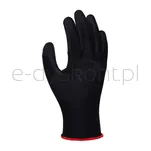 Donau Rękawice Safety Pu Black, Kat. Ii, Rozm. 6, Czarne - 2
