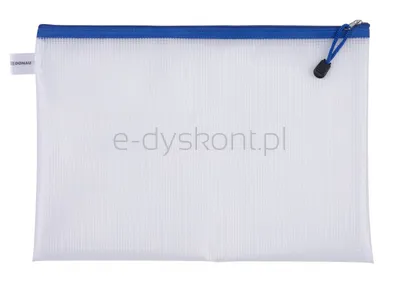 Donau Torebka Zipper Bag, A4, 343x246 mm, EVA, z suwakiem, niebieska