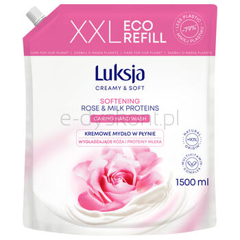 Luksja Kremowe Mydło W Płynie róża, zapas 1500ml