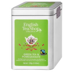 English Tea Shop Herbata Zielona Green Tea Pomegranate Sypana W Puszce 100G Bio