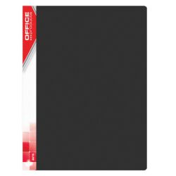 Office Products Teczka Ofertowa Pp, A4, 620Mikr., 30 Koszulek, Czarna 