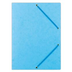 Donau Teczka z gumką preszpan, A4, 390gsm, 3-skrz., jasnoniebieska