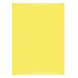 Office Products Teczka z gumką, karton, A4, 300gsm, 3-skrz., żółta