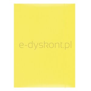 Office Products Teczka z gumką, karton, A4, 300gsm, 3-skrz., żółta