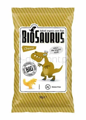 Chrupki Kukurydziane Dinozaury O Smaku Serowym Bezgl. Bio 50 G