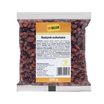Rodzynki sułtańskie 200 g TOPSELLER