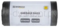 Worki na śmieci DONAU HOME, mocne (LDPE), 120l, 25 szt., czarne - 2