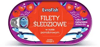 Evrafish Filety Śledziowe W Sosie Pomidorowym 170 G