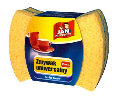 Jan Niezbędny Zmywak uniwersalny 2 szt., żółty