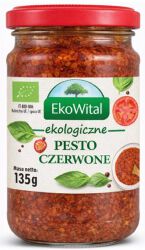 Ekowital Pesto czerwone z  Suszonymi pomidorów BIO 135 g