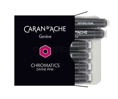 Caran D'ache Naboje Chromatics Divine Pink, 6szt., różowe