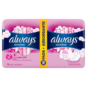 Always Podpaski Ze Skrzydełkami Sensitive 16 Szt