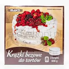 Mako Krążki Bezowe Do Tortów 600G