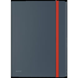 Teczka z gumką i kieszonką Leitz Cosy, PP, szara