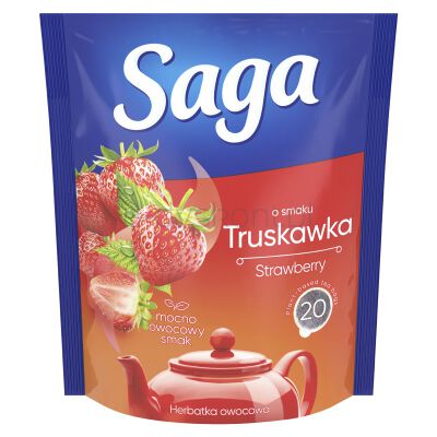 Saga Herbata truskawkowa, 20 torebek