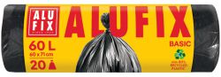 Alufix Worki na śmieci Economy, HDPE, 60l, 20 szt., Czarna