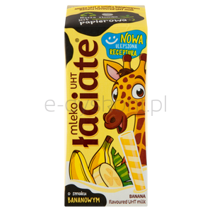 Łaciate Mleko UHT Smakowe Bananowe 200Ml