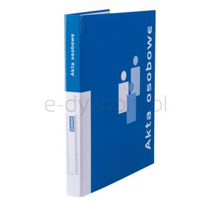 Donau Segregator ringowy do akt osobowych, tekturowy, A4/2R/20mm, przek. A-E, niebieski