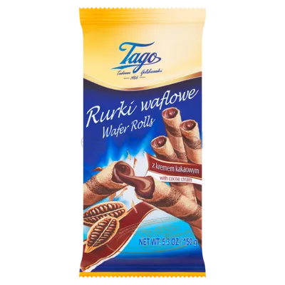Tago Rurki Waflowe Kakaowe 150G