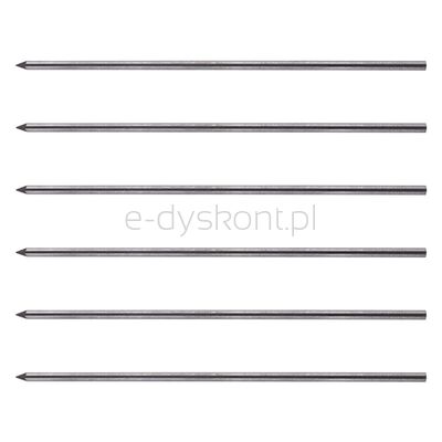 Wymienne wkłady e-8881 EDDING, do ołówka e-8880, 6 szt., grafitowe