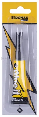 Klej błyskawiczny DONAU SAFETY Glue it, 3g, blister, transparentny