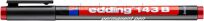 Edding Foliopis Permanentny E-143 B  1-3Mm, Czerwony  - 2