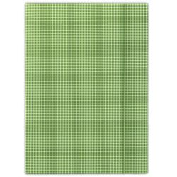 Donau Teczka z gumką karton, A4, 400gsm, 3-skrz., zielona w kratę