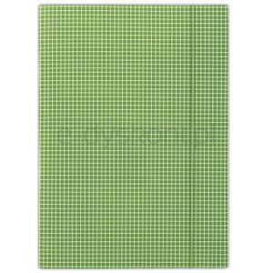 Donau Teczka z gumką karton, A4, 400gsm, 3-skrz., zielona w kratę