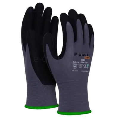 Donau Rękawice Safety Flex, Kat. Ii, Rozm. 11, Szare