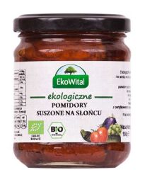 Ekowital Pomidory Suszone Na Słońcu W Oleju Bio 180 G