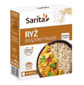 Ryż Brązowy Sarita 4X100 G