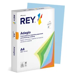 Papier ksero REY ADAGIO, A4, 160gsm, 01 niebieski pastel *RYADA160X469 R100, 250 ark.