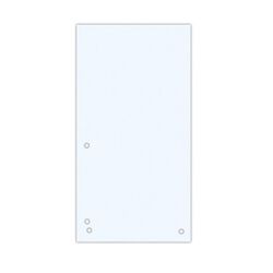 Donau Przekładki Karton 1/3 A4, 235x105mm, 100szt., białe