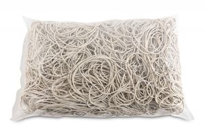 Office Products Gumki recepturki średnica 70mm, 1,5x1,5mm, 60% kauczuku, 1000g, zgrzewka, białe