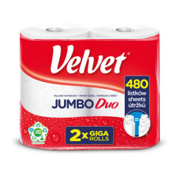 Velvet Ręcznik Papierowy Jumbo Duo  2 Sztuki GIGA PACZKA