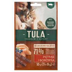 Kiełbaski Bezzbożowe Z Pstrągiem I Borówkami Dla Kota 15 G