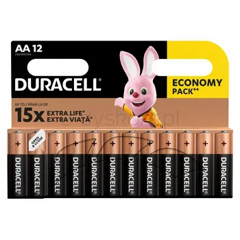 Duracell Baterie Alkaliczne Typ Aa 12Szt.